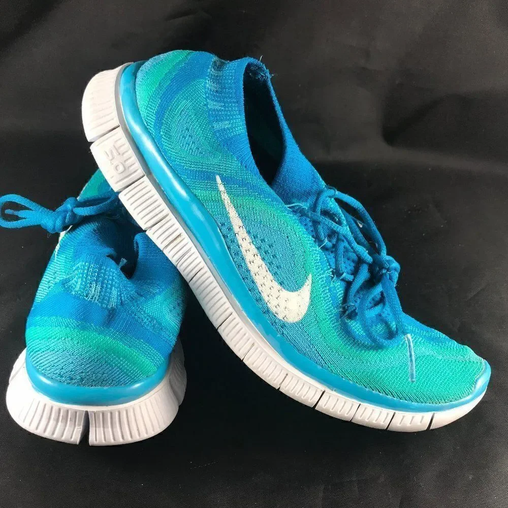 Nike Flyknit Free 5.0 chlorine blue teal 8 us 39